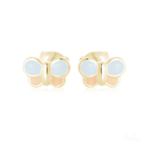 PEACHY PORCELAIN STUDS - Lalu Jewellery