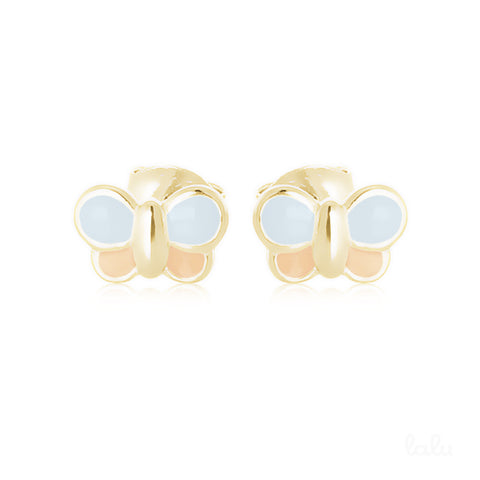 PEACHY PORCELAIN STUDS - Lalu Jewellery