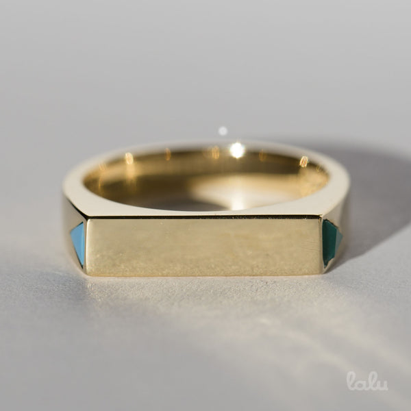BAR RING GOLD - Lalu Jewellery
