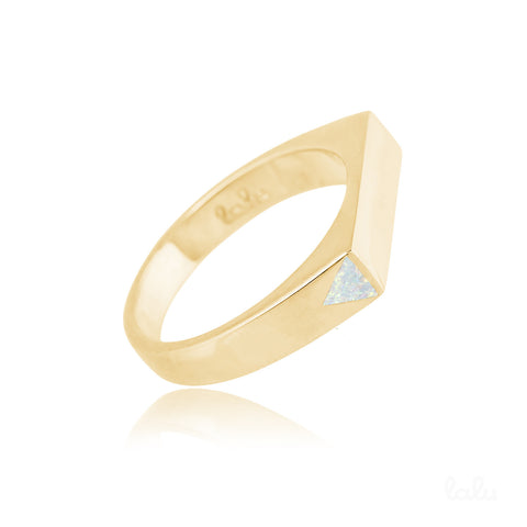 BAR RING GOLD - Lalu Jewellery