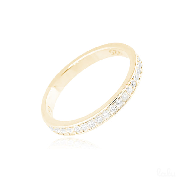 MEET ME HALFWAY SPARKLING PURE RING GOLD - Lalu Jewellery